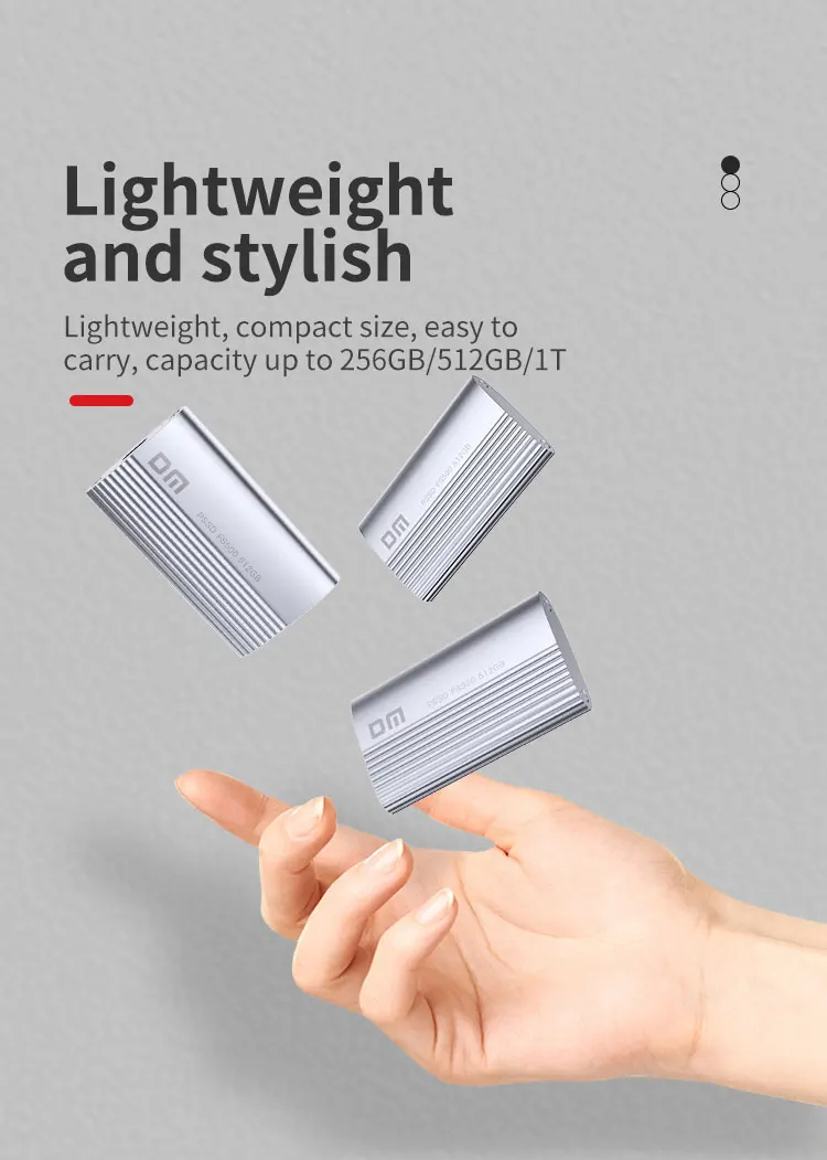 LUXWALLET FS5 Externe SSD 1TB - Externe Draagbare Harde Schijf – HDD – Ultrasnelle Gegevensoverdracht - Zilver - Afbeelding 14