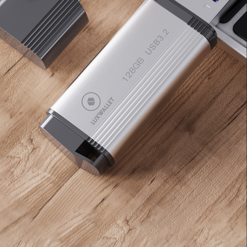 LUXWALLET SpeedByte – USB 3.2 Flashdrive – 128GB – OTG – USB-Stick – Stootbestendig Design – Leessnelheid tot 100 Mbps – Snelle Overdracht – Zwart/Zilver - Afbeelding 7