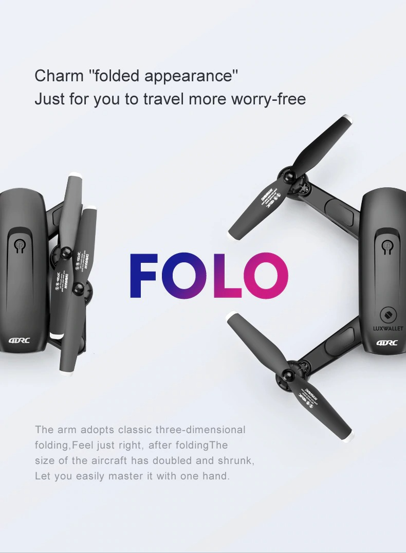 LUXWALLET SG Starter - 30Km/h Drone Met Sfeerverlichting - HD Camera - Geen vliegbewijs - FPV - Drone - Quadcopter - Beginner Drone - RC + 2x Accu - Afbeelding 2