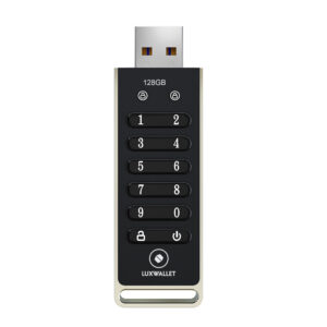 LUXWALLET SecureGuard – USB 3.0 Flashdrive Met Wachtwoord – 128GB USB Stick - Beveiligd – Geschikt voor o.a. Crypto / Bitcoin ww
