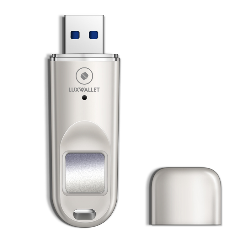 Flashdrive Wallet LUXWALLET SecureTouch – USB 3.0 Flashdrive Met Vingerafdruk
