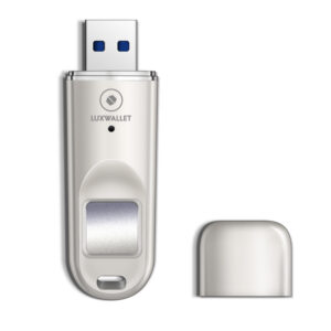 LUXWALLET SecureTouch – USB 3.0 Flashdrive Met Wachtwoord – 128GB USB Stick - Beveiligd – Geschikt voor o.a. Crypto / Bitcoin wachtwoorden