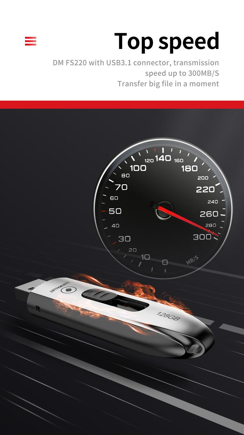 LUXWALLET DataPulse – USB 3.1 Flashdrive - Uitschuifbaar Ontwerp - Ingebouwde Beveiliging – Metalen Behuizing – USB Stick – OTG – 128GB –Zilver - Afbeelding 13