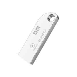 LUXWALLET EliteDrive – USB 2.0 Flashdrive – Ingebouwde Beveiliging – Metalen Behuizing – Stijlvol Design - USB Stick – OTG – 128GB – Zilver