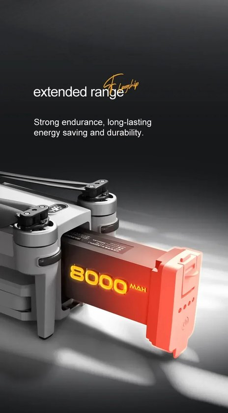 LUXWALLET Skyline4 Drone – 4K Camera – 3-Assige Gimbal – 360° Laser Obstakel Detectie – GPS Return-to-Home – 56 Min Vluchtduur – 8KM Bereik - Afbeelding 14