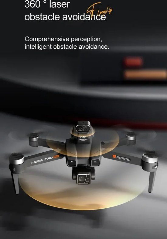 LUXWALLET Skyline4 Drone – 4K Camera – 3-Assige Gimbal – 360° Laser Obstakel Detectie – GPS Return-to-Home – 56 Min Vluchtduur – 8KM Bereik - Afbeelding 13