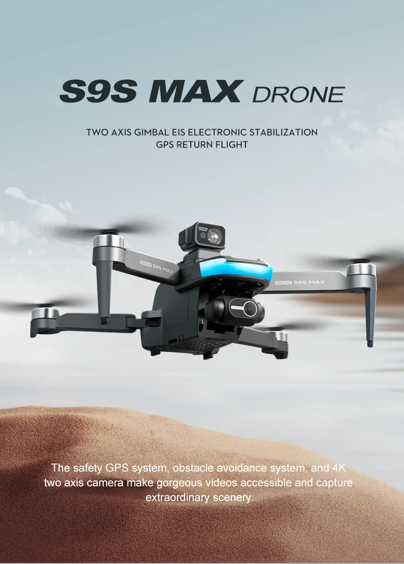 LUXWALLET SkyBlitz – 5G GPS Drone – Laser Obstacle Avoidance – Return To Home – Volg Mij Modus – Gebaren Foto – Multi Vluchtmodus – 50x Zoom - Zwart - Afbeelding 21