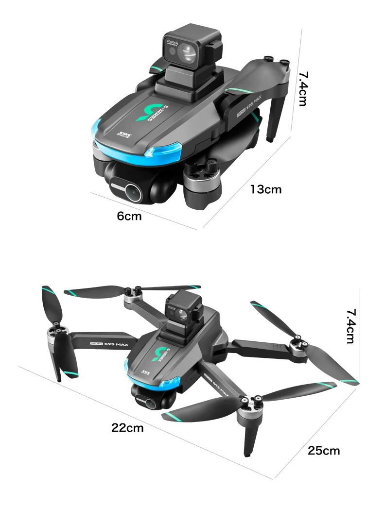 LUXWALLET SkyBlitz – 5G GPS Drone – Laser Obstacle Avoidance – Return To Home – Volg Mij Modus – Gebaren Foto – Multi Vluchtmodus – 50x Zoom - Zwart - Afbeelding 7