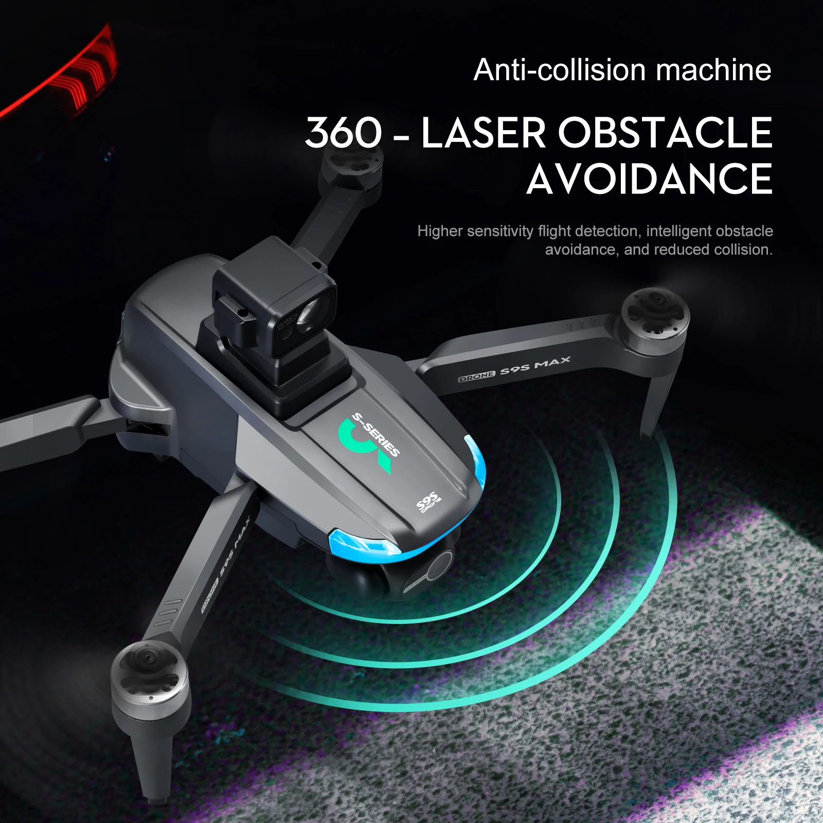 LUXWALLET SkyBlitz – 5G GPS Drone – Laser Obstacle Avoidance – Return To Home – Volg Mij Modus – Gebaren Foto – Multi Vluchtmodus – 50x Zoom - Zwart - Afbeelding 23