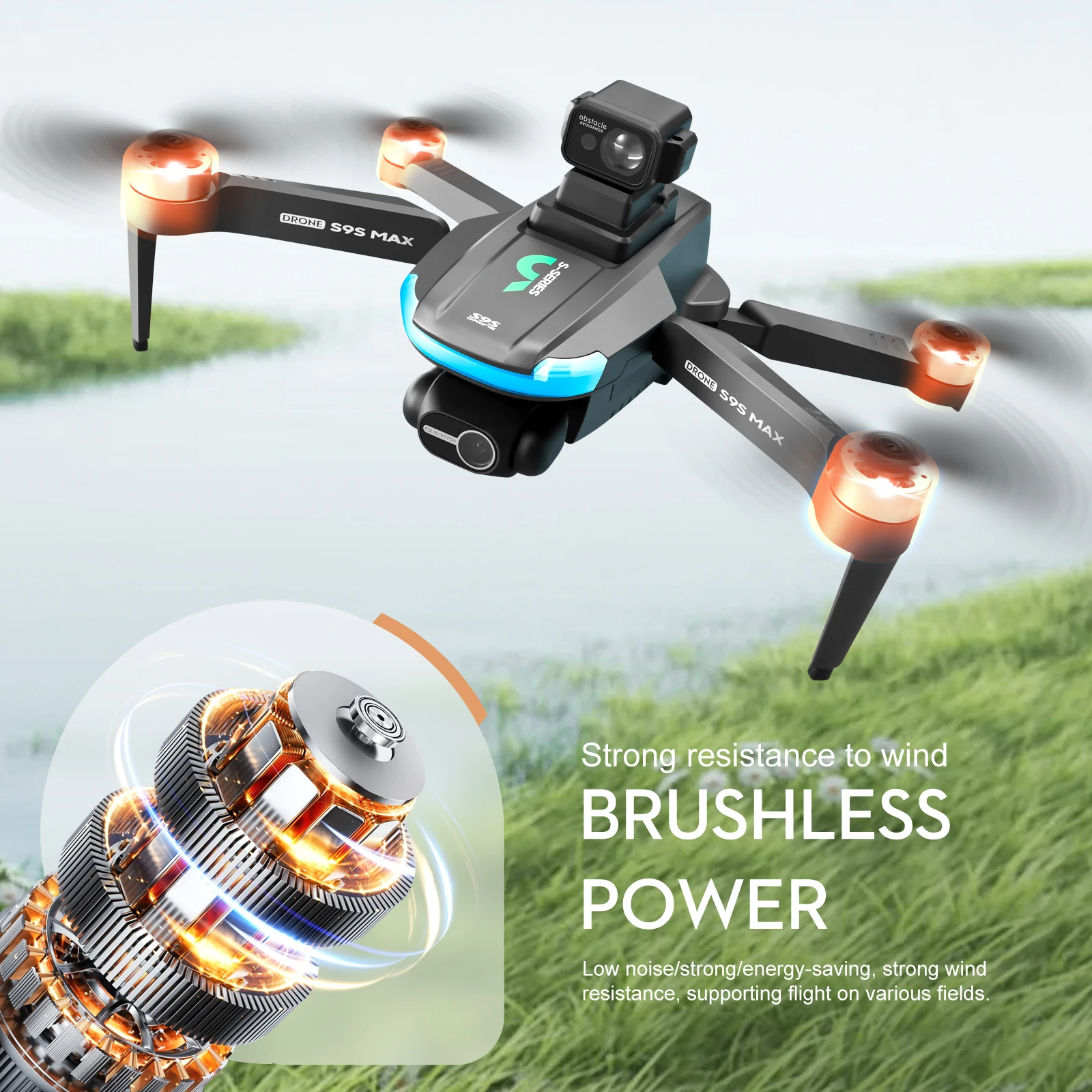 LUXWALLET SkyBlitz – 5G GPS Drone – Laser Obstacle Avoidance – Return To Home – Volg Mij Modus – Gebaren Foto – Multi Vluchtmodus – 50x Zoom - Zwart - Afbeelding 25