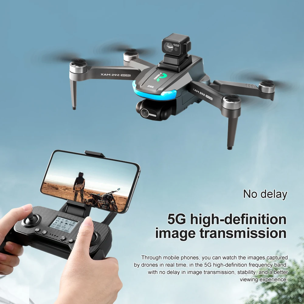 LUXWALLET SkyBlitz – 5G GPS Drone – Laser Obstacle Avoidance – Return To Home – Volg Mij Modus – Gebaren Foto – Multi Vluchtmodus – 50x Zoom - Zwart - Afbeelding 27