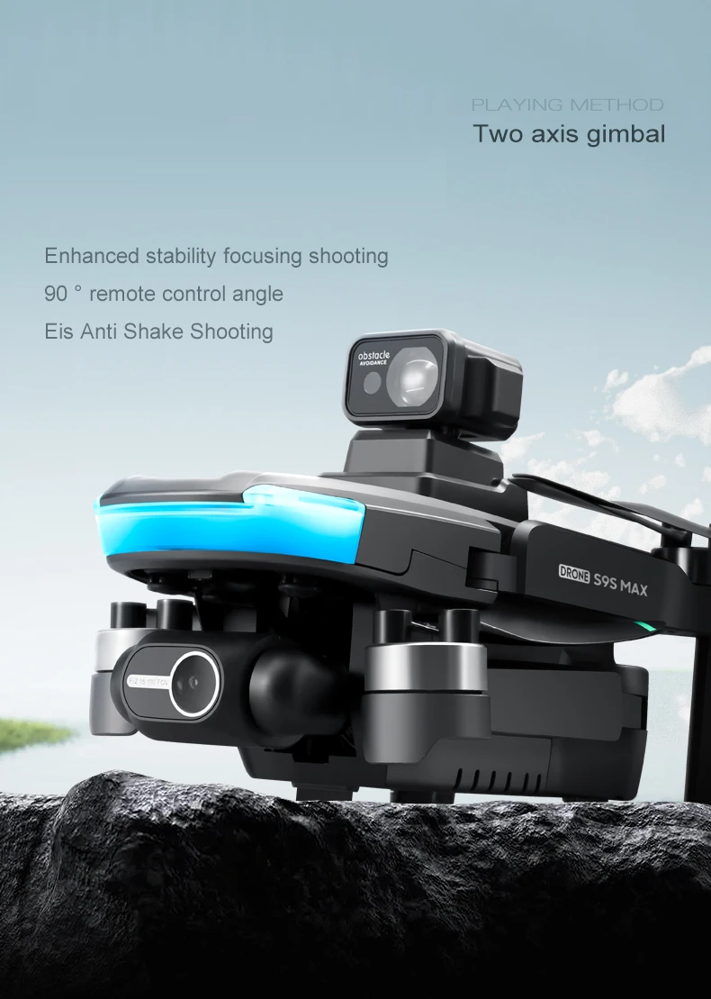 LUXWALLET SkyBlitz – 5G GPS Drone – Laser Obstacle Avoidance – Return To Home – Volg Mij Modus – Gebaren Foto – Multi Vluchtmodus – 50x Zoom - Zwart - Afbeelding 3