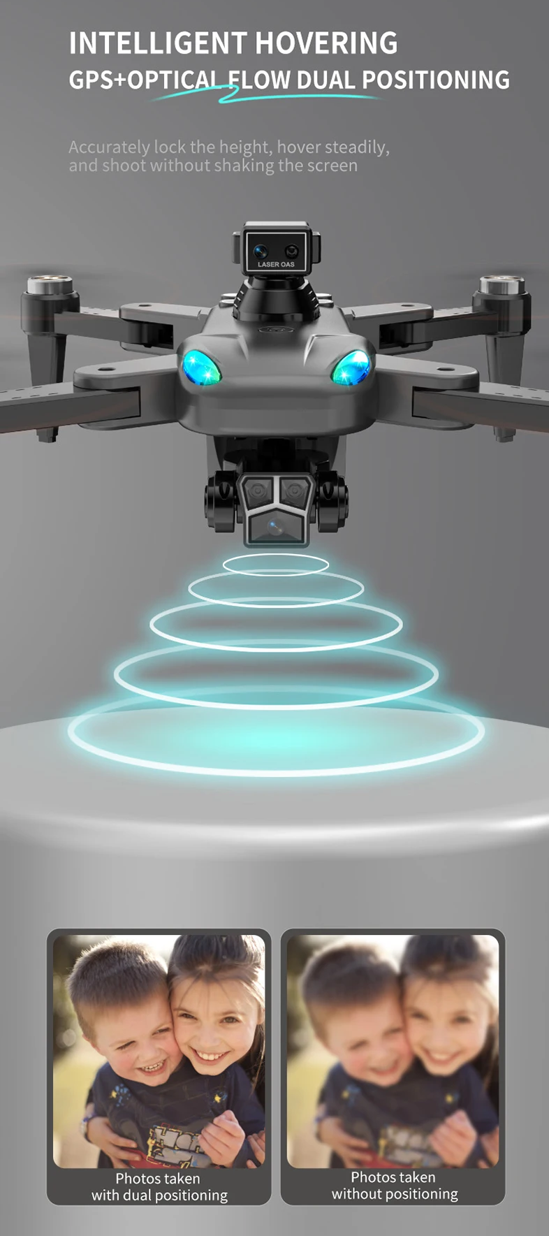 LUXWALLET Libra Hover – Drone Met Laser Obstacle Avoidance – Return To Home – Volg Mij Modus – Ingebouwde Gimbal – EIS Stabilisatie – Mobiele App – Traject Vlucht - Afbeelding 9