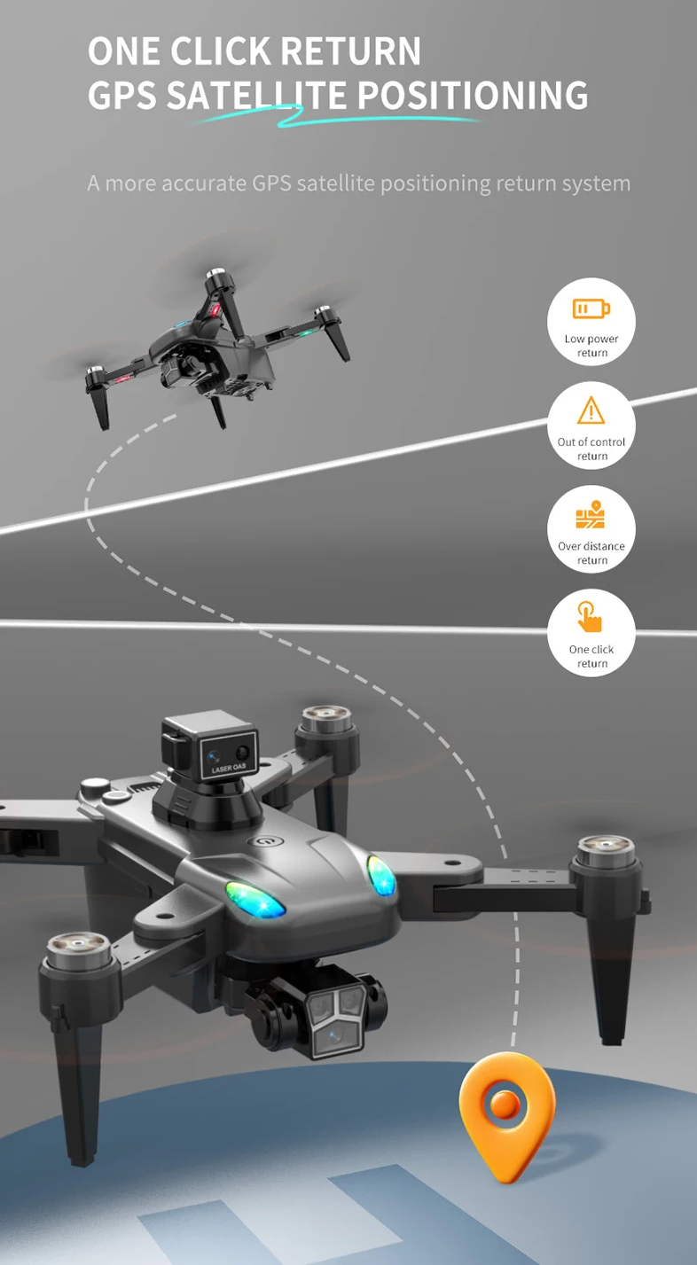 LUXWALLET Libra Hover – Drone Met Laser Obstacle Avoidance – Return To Home – Volg Mij Modus – Ingebouwde Gimbal – EIS Stabilisatie – Mobiele App – Traject Vlucht - Afbeelding 16