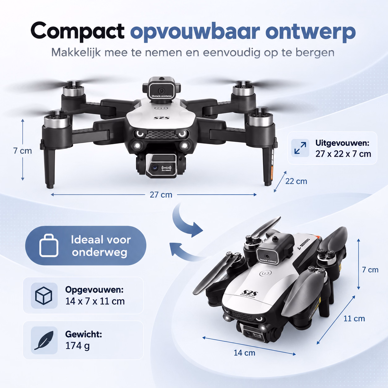 LUXWALLET Libra Spectra2 Drone met Camera – C0 174g – 360° Obstakeldetectie – 25 Min Vliegtijd – Smart Follow – Wit - Afbeelding 7