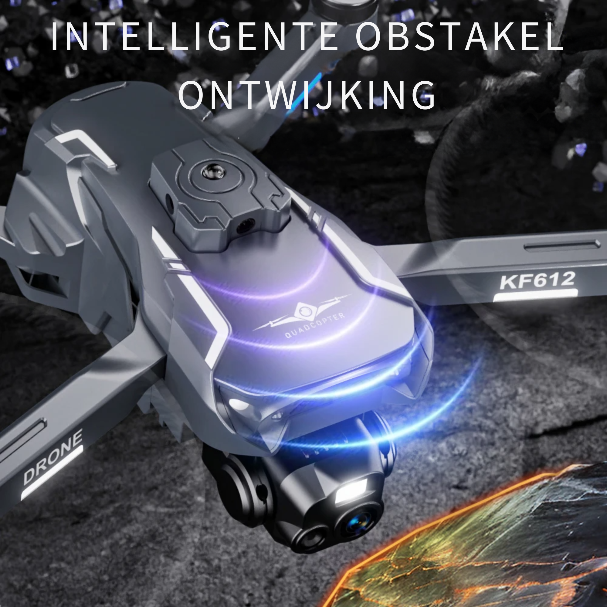 LUXWALLET Libra Spectra – Drone Met Laser Obstakel Ontwijking - Dual-camera Systeem – Optische Vlieg Positionering – Stijgen En Landen Met Een Knop – Headless Modus - Afbeelding 2