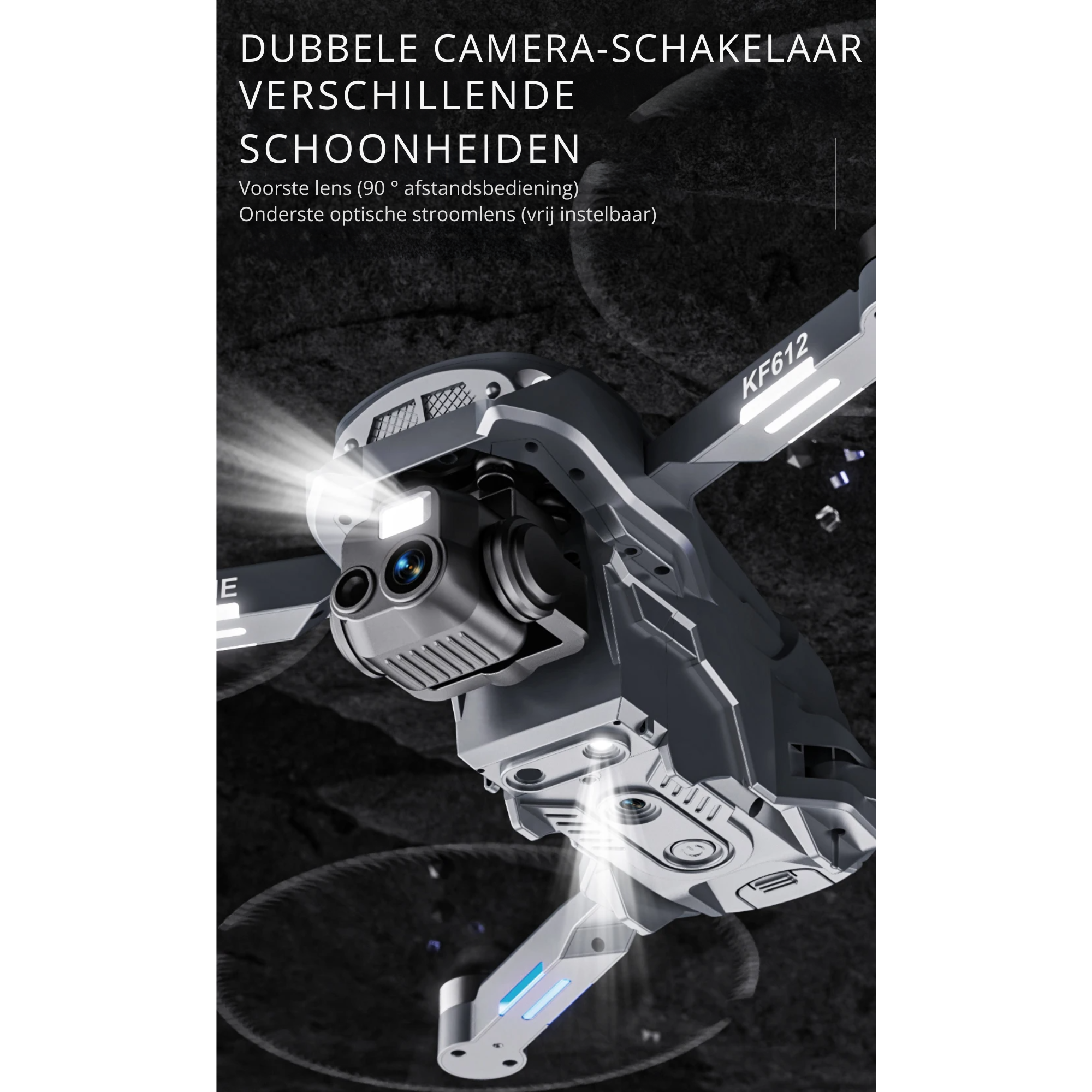 LUXWALLET Libra Spectra – Drone Met Laser Obstakel Ontwijking - Dual-camera Systeem – Optische Vlieg Positionering – Stijgen En Landen Met Een Knop – Headless Modus - Afbeelding 5