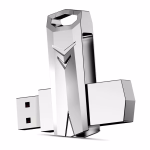 LUXWALLET SwiftStick - USB 3.0 Flashdrive - 360° Draaibare Cover – Sleutelhangerdesign - Ultrasterke Zinklegering - Windows 98/2000/XP/Vista/7/8/10/11 - MacOS 9.x en hoger - Linux Kernel 2.4.x en hoger – 128GB
