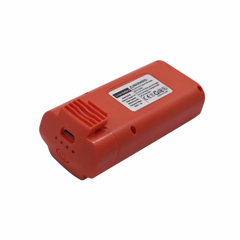 LUXWALLET SkyVortex – Drone Batterij 7.4V 3000mAh voor SG108 Max Pro & SG107 Max – Reserve LiPo Accu Zwart/Oranje