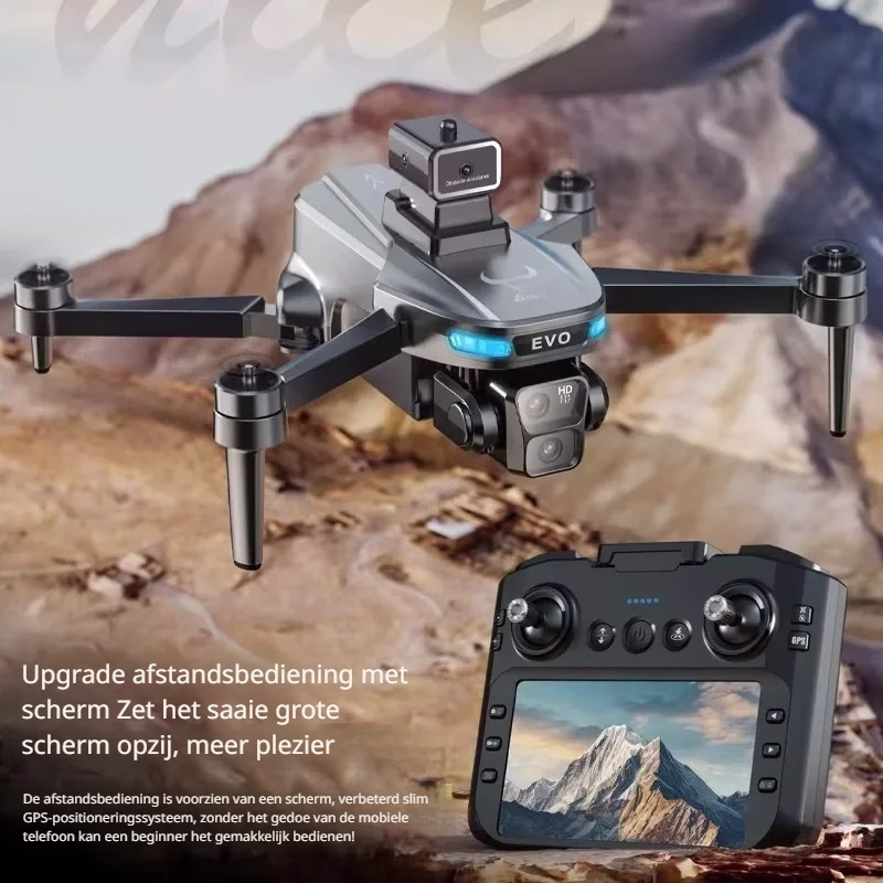 LUXWALLET AeroBeast - GPS Drone HD Dubbele Camera – Obstakeldetectie - Controller ingebouwd scherm - 64GB Max + 2x Accu - Afbeelding 25
