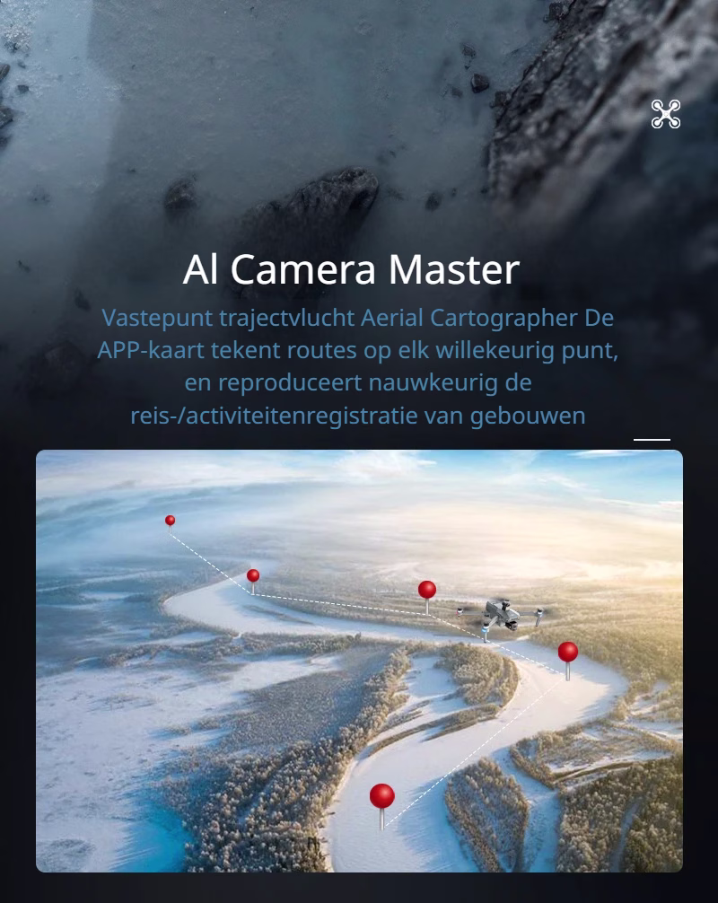 LUXWALLET TitanHawk 4K Drone – 3-Axis Mechanische Gimbal - 360° Laser Obstacle Avoidance - Dual GPS - Brushless Motoren - 50min Vliegtijd - 6000m Controller Range & Touchscreen Afstandsbediening 2 Batterijen – Donker Grijs - Afbeelding 28